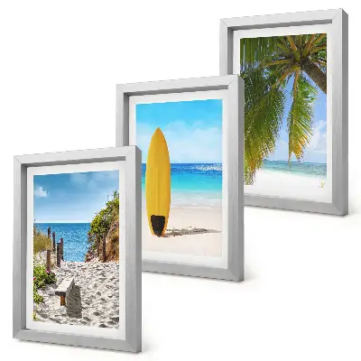 Fotowand mit Urlaubsansichten von Strand, Wellen und Palmen in den Tropen