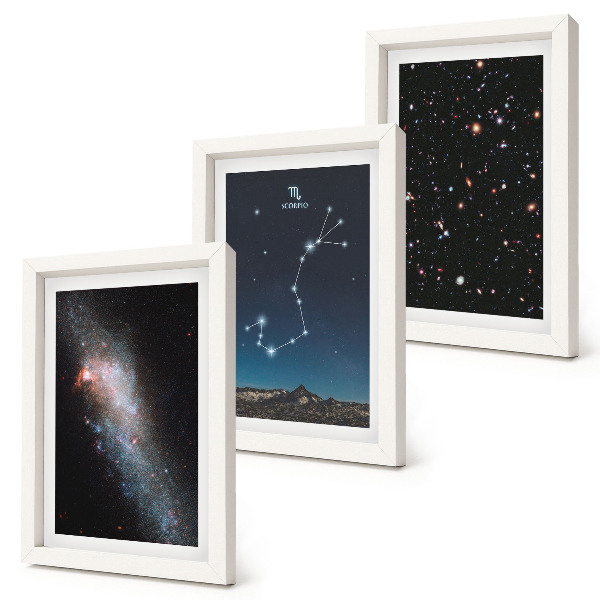 Bilderwand Kosmische Landschaften von Galaxien und dem Sternbild Skorpion
