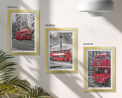 Fotowand Rote Busse im Londoner Stadtbild