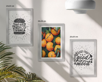 Fotowand Küchenmotive und saftige Orangen