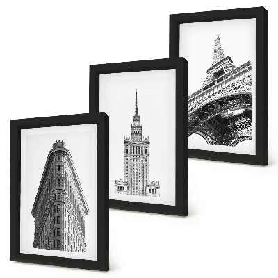 Bilderwand Architektur in Schwarz-Weiß-Minimalismus