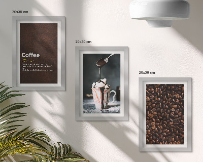 Bilderwand Definition eines Getränks aus Kaffeebohnen und Schlagsahne