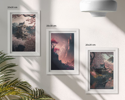 Bilderwand Fantasielandschaften Japans, Berglandschaften