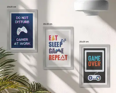 Fotowand für Gaming-Fans mit Unterhaltungsbezug