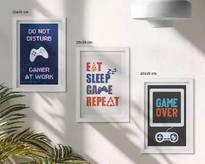 Fotowand für Gaming-Fans mit Unterhaltungsbezug