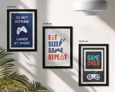 Fotowand für Gaming-Fans mit Unterhaltungsbezug