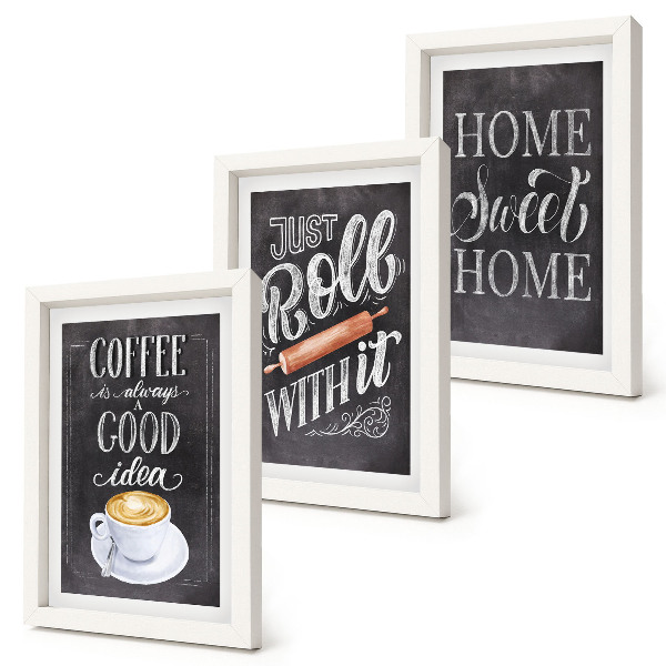 Bilderwand Kaffee, heimische Wärme und Gemütlichkeit