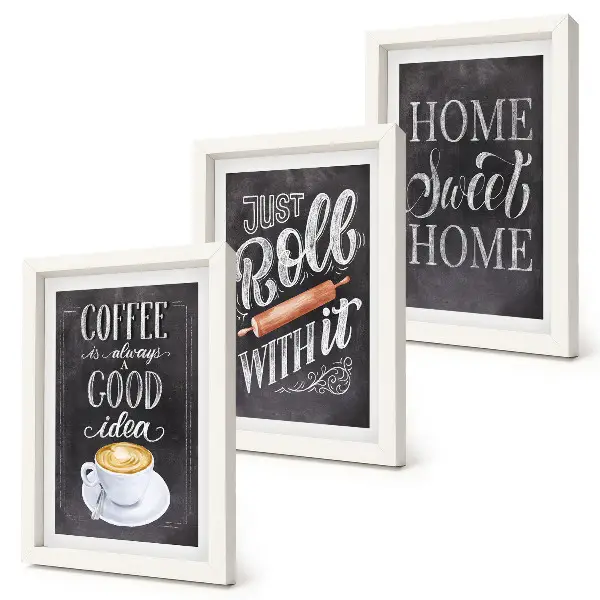 Bilderwand mit dem Motiv Kaffee, heimische Wärme und Gemütlichkeit