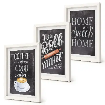 Bilderwand mit dem Motiv Kaffee, heimische Wärme und Gemütlichkeit