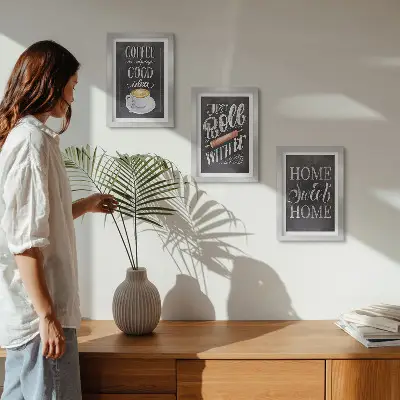 Bilderwand mit dem Motiv Kaffee, heimische Wärme und Gemütlichkeit
