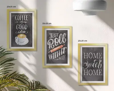 Bilderwand mit dem Motiv Kaffee, heimische Wärme und Gemütlichkeit