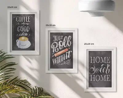 Bilderwand mit dem Motiv Kaffee, heimische Wärme und Gemütlichkeit