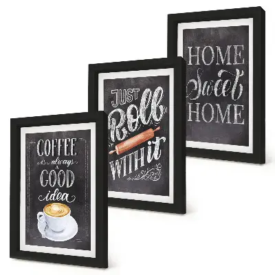 Bilderwand mit dem Motiv Kaffee, heimische Wärme und Gemütlichkeit