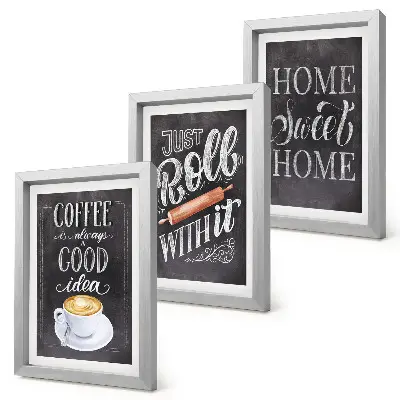 Bilderwand mit dem Motiv Kaffee, heimische Wärme und Gemütlichkeit