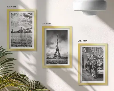 Fototapete mit Stadtansichten von Brücken, dem Eiffelturm und Oldtimern