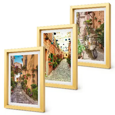 Fotowand charmante blumengeschmückte Straßen im italienischen Flair