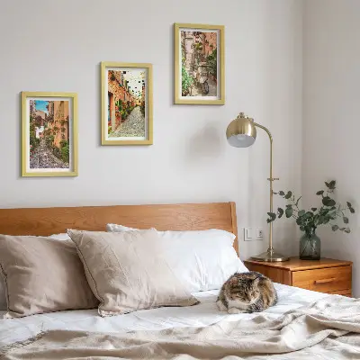 Fotowand charmante blumengeschmückte Straßen im italienischen Flair