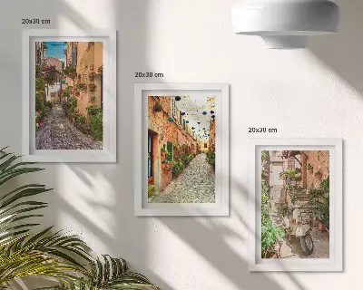 Fotowand charmante blumengeschmückte Straßen im italienischen Flair