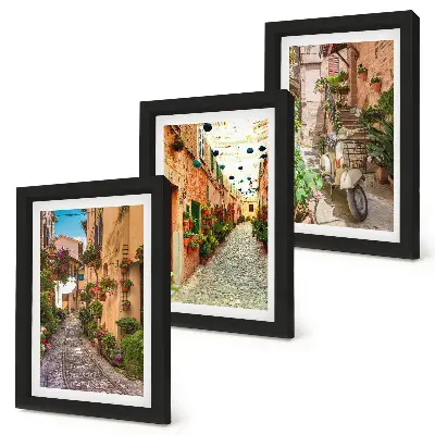 Fotowand charmante blumengeschmückte Straßen im italienischen Flair