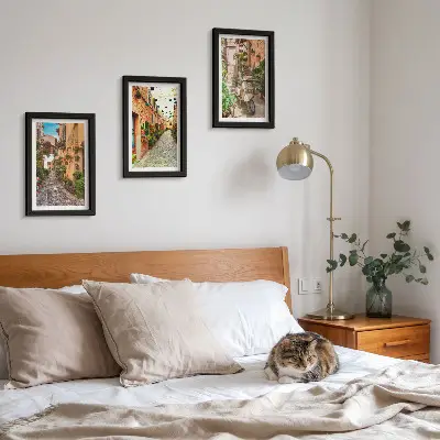 Fotowand charmante blumengeschmückte Straßen im italienischen Flair