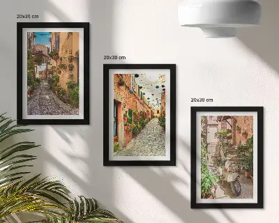 Fotowand charmante blumengeschmückte Straßen im italienischen Flair