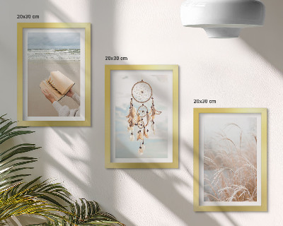 Bilderwand Friedliche Landschaften, zarte Sommeransichten, Boho-Stil