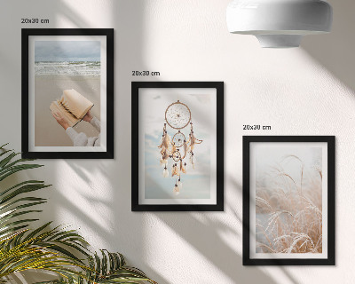 Bilderwand Friedliche Landschaften, zarte Sommeransichten, Boho-Stil