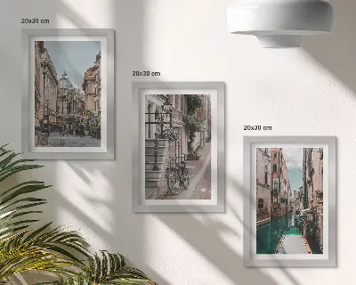 Fototapete venezianische Stadtgassen mit Architektur und Wasser