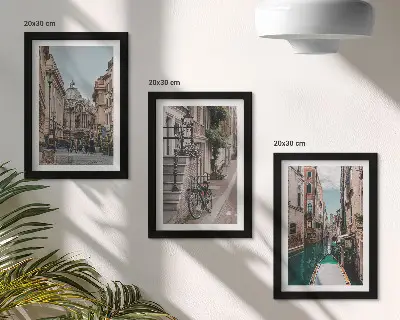 Fototapete venezianische Stadtgassen mit Architektur und Wasser
