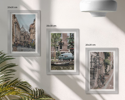 Bilderwand Ruhige Stadtansichten von Gebäuden