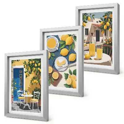 Fototapete Limonade mit italienischem Ausblick und sonniger Terrasse