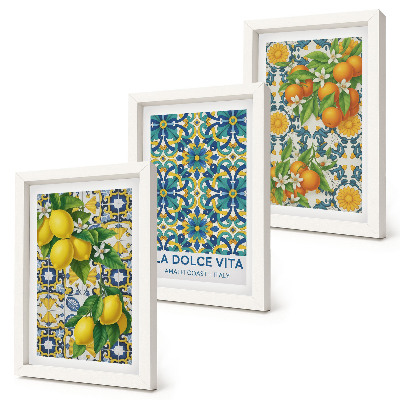Fotowand Zitronenblüten und Orangen nach italienischer Art