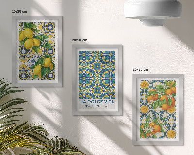 Fotowand Zitronenblüten und Orangen nach italienischer Art