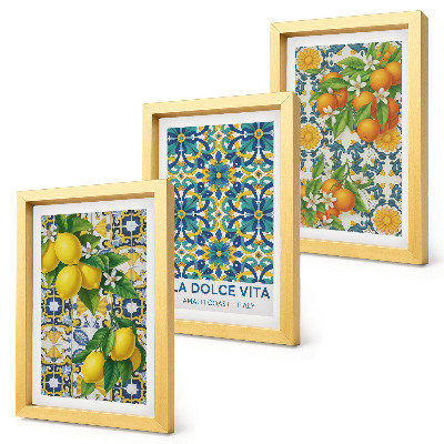 Fotowand Zitronenblüten und Orangen nach italienischer Art