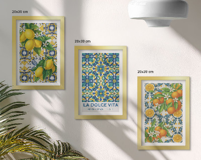 Fotowand Zitronenblüten und Orangen nach italienischer Art