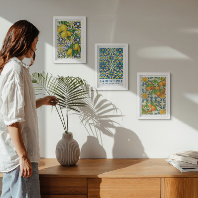 Fotowand Zitronenblüten und Orangen nach italienischer Art