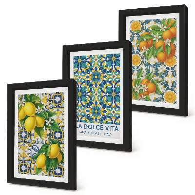 Fotowand Zitronenblüten und Orangen nach italienischer Art