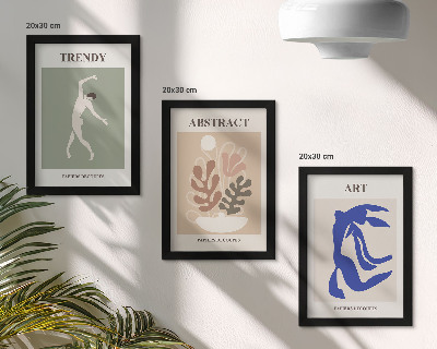 Bilderwand Stilvolle Figuren- und Pflanzenposter von Henri Matisse