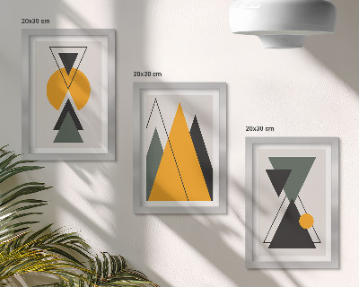 Bilderwand Abstrakte geometrische Formen
