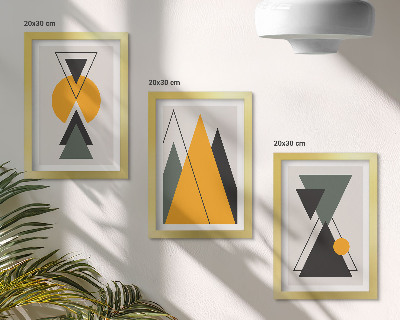 Bilderwand Abstrakte geometrische Formen