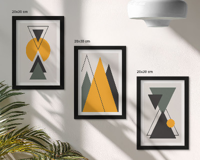 Bilderwand Abstrakte geometrische Formen