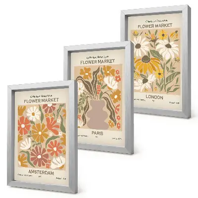 Fototapete mit Blumenmuster aus Amsterdam, Paris und London