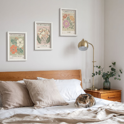 Bilderset mit rahmen Blumenposter Kopenhagen London Paris
