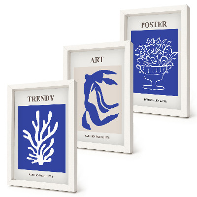 Bilderwand Plakate abstrakter Kunst von Henri Matisse
