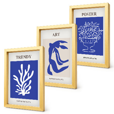 Bilderwand Plakate abstrakter Kunst von Henri Matisse