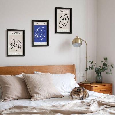Bilderset mit rahmen Plakate im modernen und abstrakten Stil von Henri Matisse