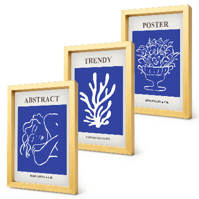 Fotowand Stilvolle blaue Poster von Henri Matisse
