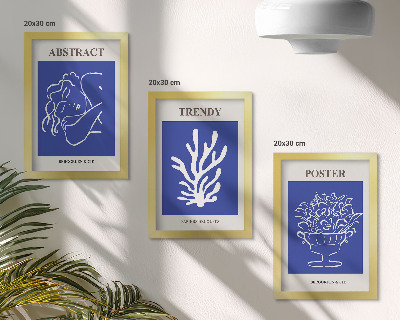 Fotowand Stilvolle blaue Poster von Henri Matisse