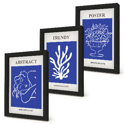 Fotowand Stilvolle blaue Poster von Henri Matisse