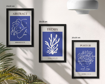 Fotowand Stilvolle blaue Poster von Henri Matisse